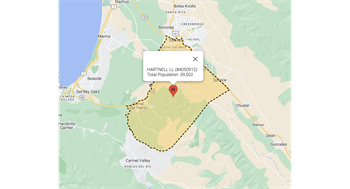 Hartnell Little League Boundaries